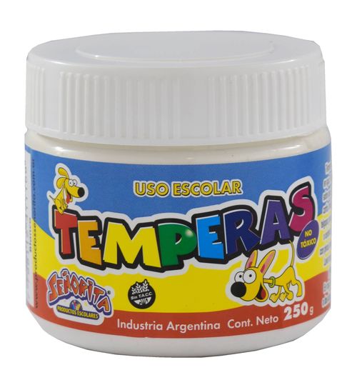 Témpera Señorita Pote Blanco 250ml