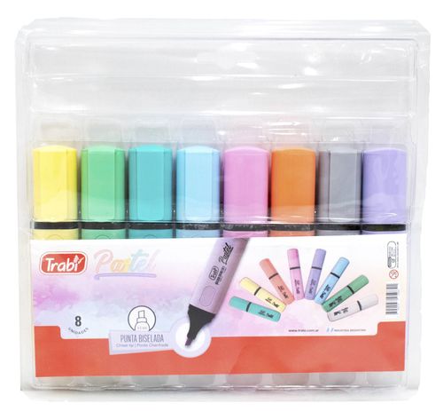 Resaltadores Trabi High Texter Pastel 8