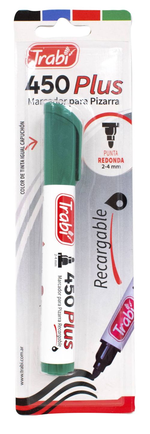 Marcador Trabi Pizarra Verde 450 Blister