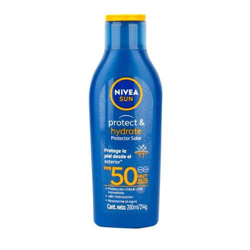 Protector Solar Nivea Sun FPS 50 Hydrate 200ML