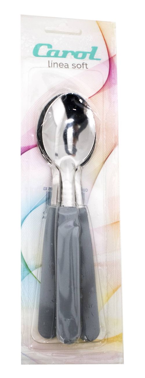 Cucharas Carol Mango Gris Pastel 3