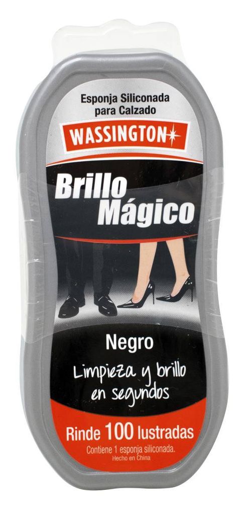 Esponja Calzado Wassington Brillo Mág Negro