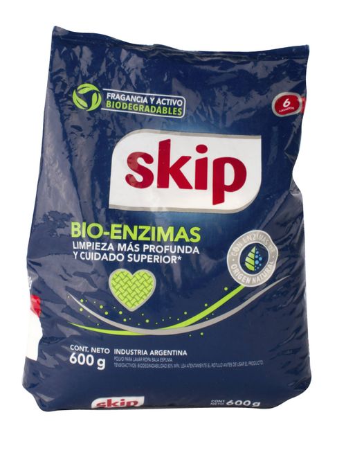 Jabón Polvo Skip BE Enzimas 600G