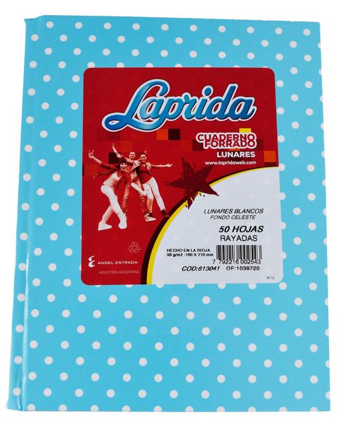 Cuaderno T.Dura Laprida 50 Hj Raya Lunar Celeste
