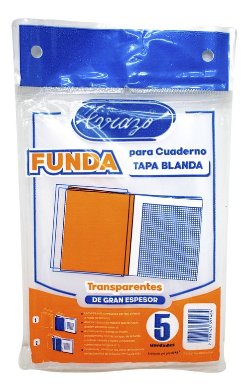 Fundas para Cuaderno Trazo Tapa Flexible 5 Un