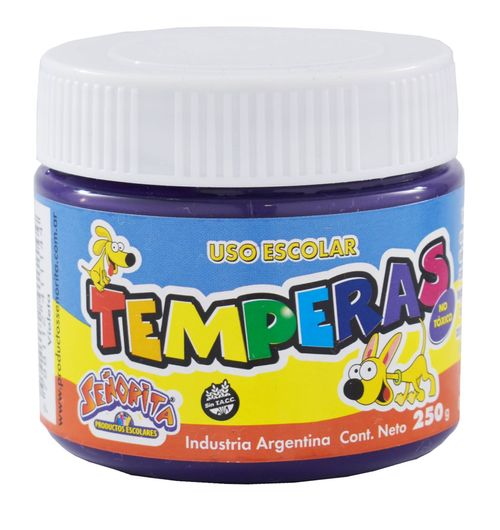 Témpera Señorita Pote Violeta 250ml