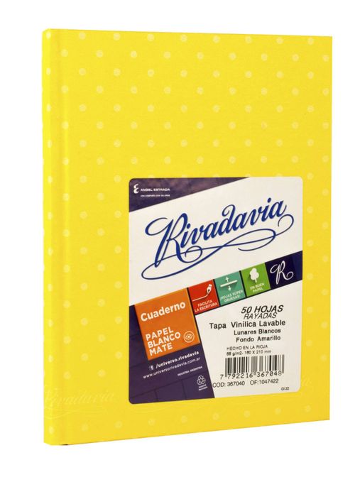 Cuaderno T.Dura Rvd 50 Hj Raya Lunar Amarillo