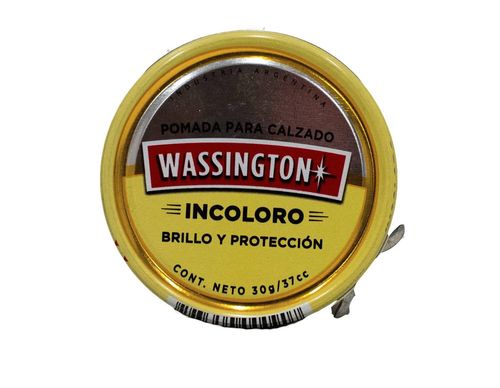 Pomada Wassington Calzado Incoloro en Lata 30G
