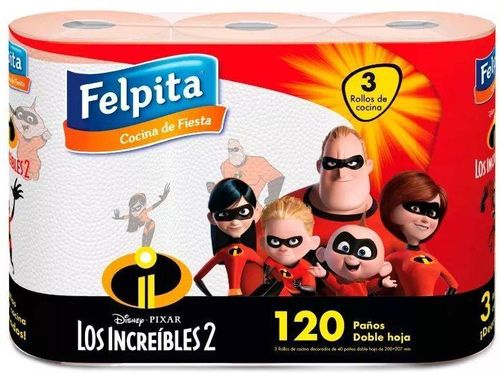 Rollos de Cocina Felpita Disney 40 Paños 3