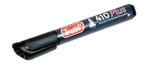 Marcador Trabi Perman.410 P/CH Negro Blister