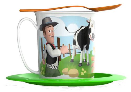 Set Infantil Belgioco Taza c/Plato Granja