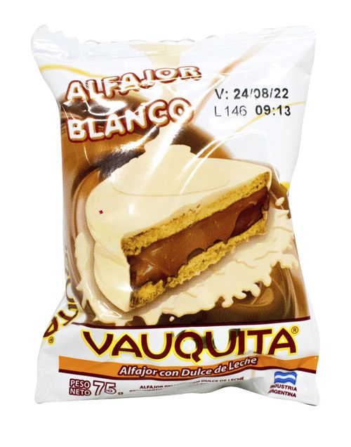 Alfajor Vauquita Chocolate Blanco 75G