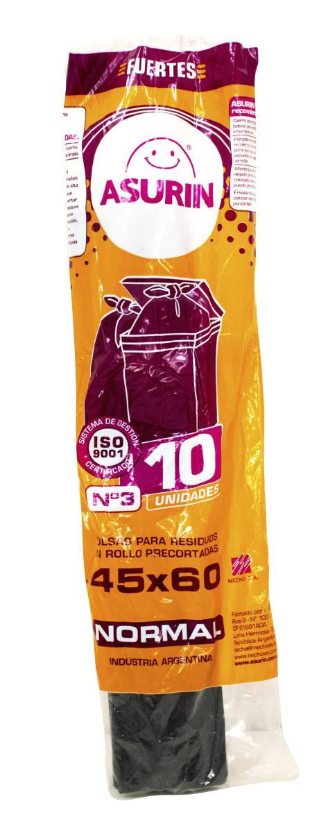 Bolsas Residuos Asurin Rollo Normal 10