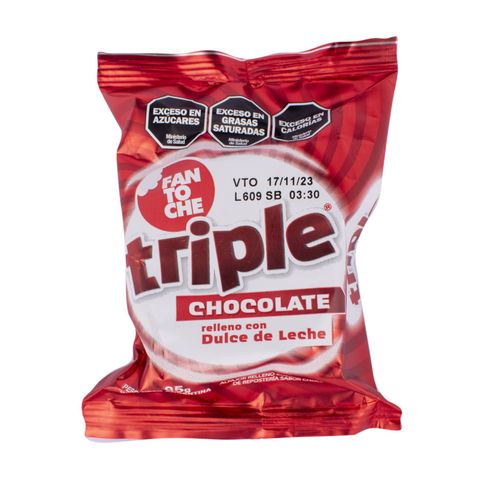 Alfajor Fantoche Triple Chocolate 85G