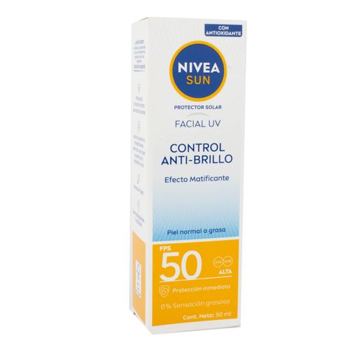 Protector Solar Nivea Sun FPS50 Facial Antibr 50ML