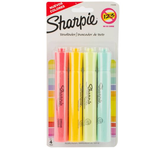 Resaltadores Sharpie Tank 4 Un
