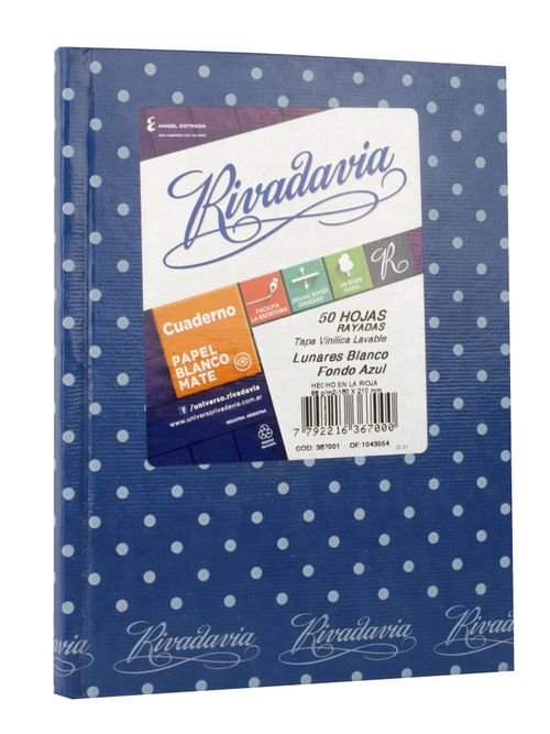 Cuaderno T.Dura Rvd 50 Hj Raya Lunar Azul