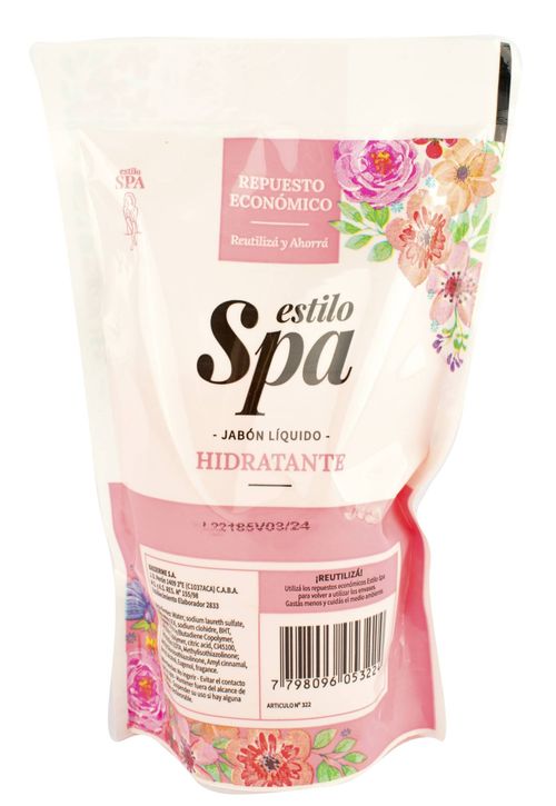 Jabón Líquido Spa DP Hidratante 320ML