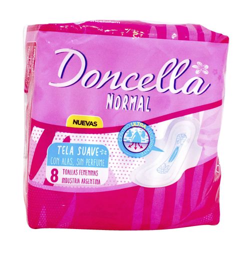 Toallas Femeninas Doncella c/Alas s/Desod 8