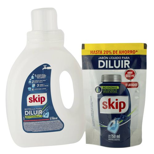 Jabón Líquido Skip p/Diluir + Botella 150ML