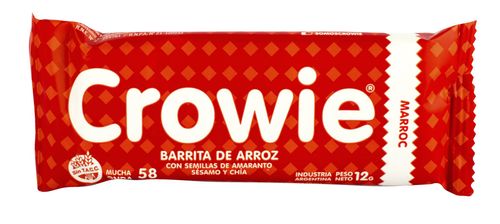 Barra de Arroz Crowie Arroz Marroc 12g