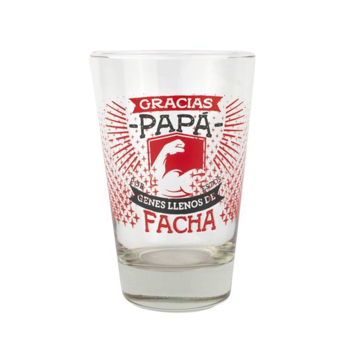Vaso Mes Vidrio deco Papá