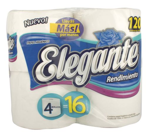 Papel Higiénico Elegante 120M 4