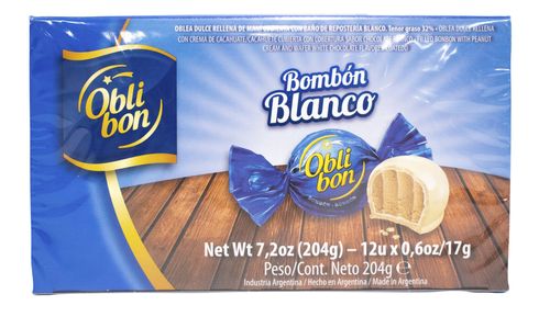 Bombones Oblita Blanco 204G 12