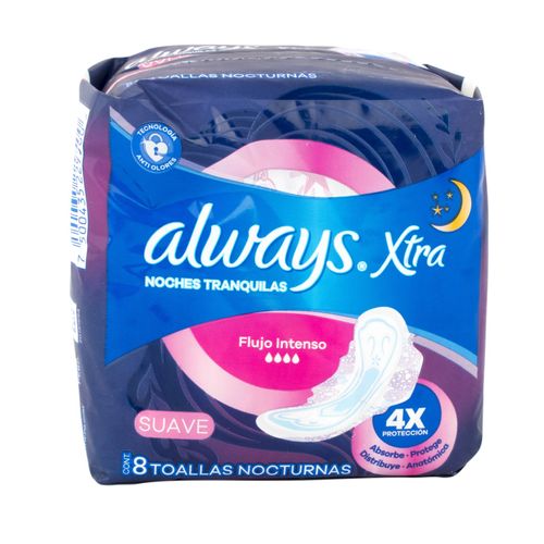 Toallas Femeninas Always Tr Protec Noche Suav 8