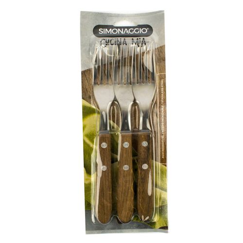 Tenedores Simonaggio Mango Madera 3