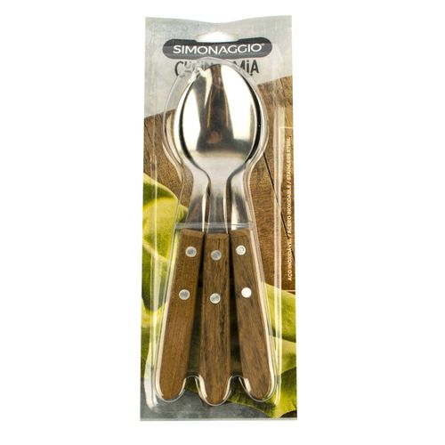 Cucharas Simonaggio para Mesa Mango Madera 3