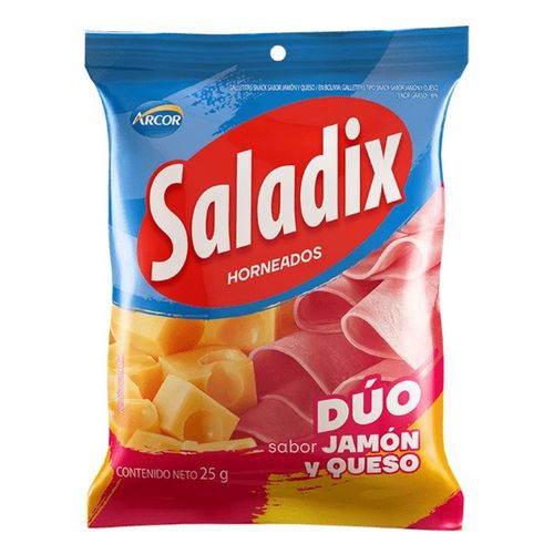 Galletas Saladix Duo Jamón y Queso 25G