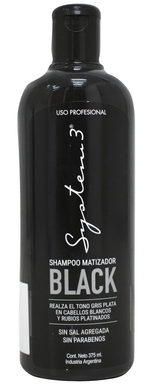 Shampoo System3 Matizador Black 375ml