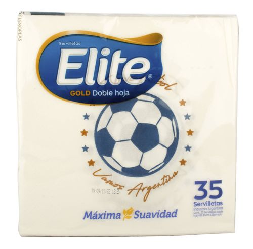Servilletas Elite Gold Diseño Futbol 35