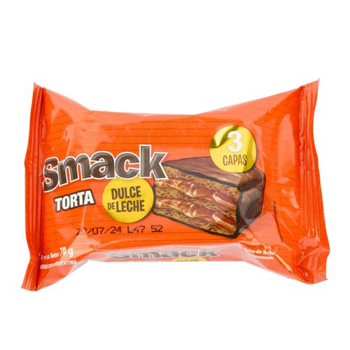 Bizcochuelo Smack Torta Relleno Dulce Leche 70G