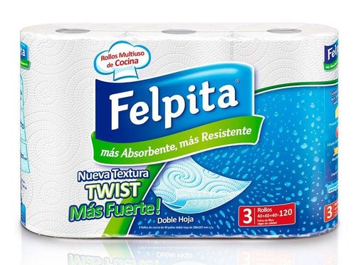 Rollos de Cocina Felpita Fuerte 40 Paños 3