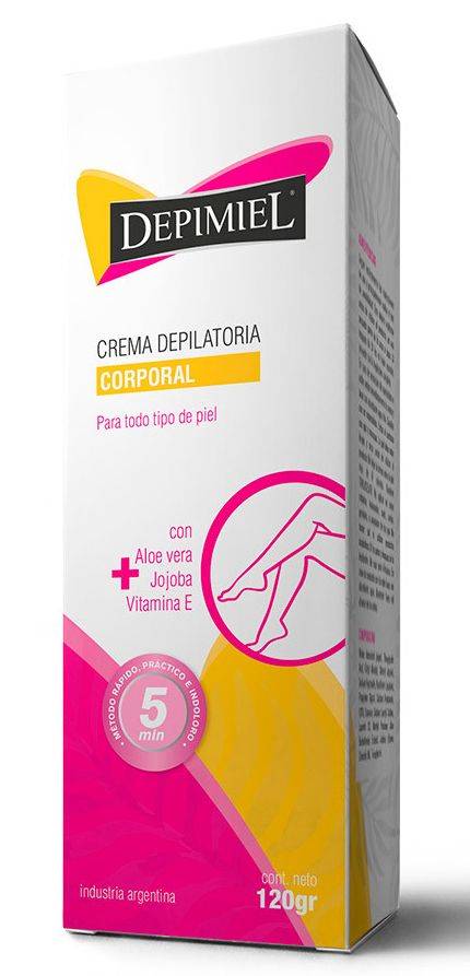 Crema Depilatoria Depimiel Aceite Jojoba-Aloe 120G