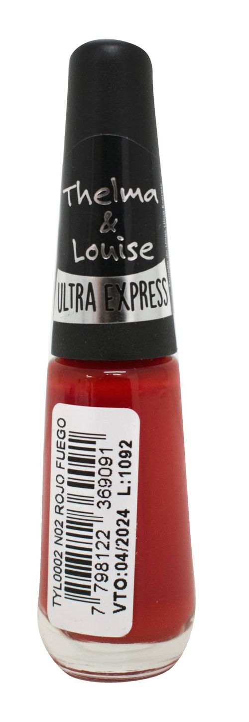 Esmalte Thelma y Louise 02 Rojo Fuego Cónico