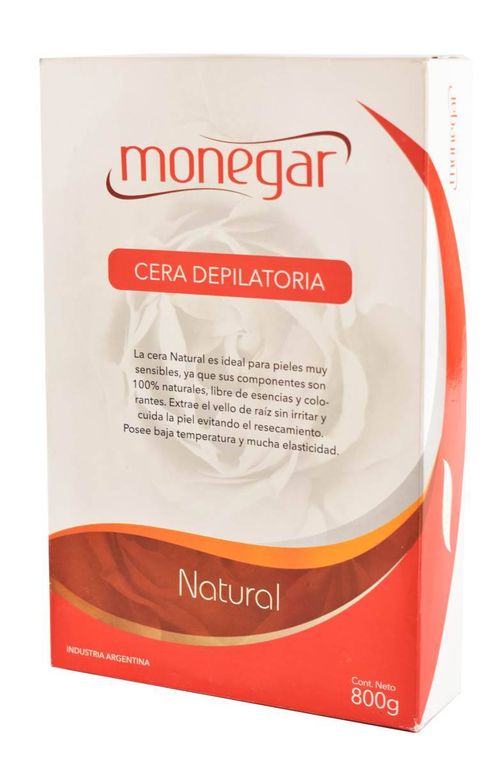 Cera Depilatoria Monegar Bandeja Natural 800G