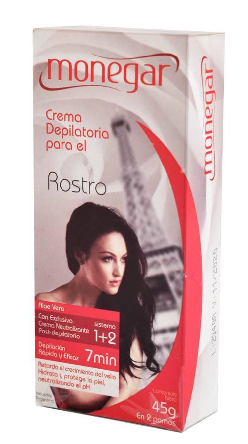 Crema Depilatoria Monegar Rostro 45G
