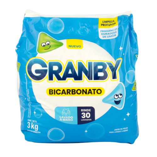 Jabón Polvo Granby Lav a Mano Limón 3KG
