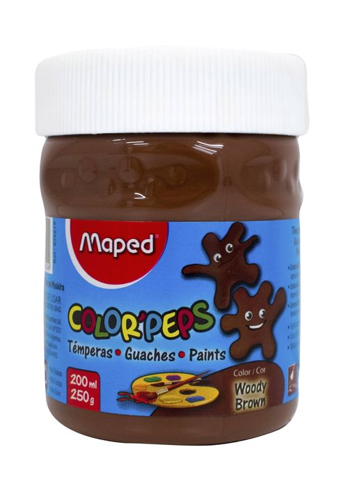 Témpera Maped Pote Marrón 250ml