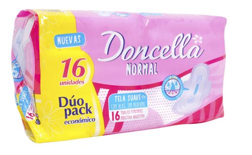 Toallas Femeninas Doncella c/Alas s/Des Rosa 16