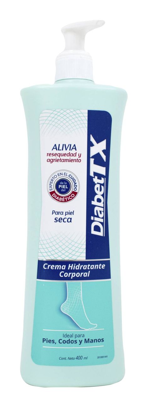 Crema Corporal DiabetTX Alivia Piel Seca 400ML