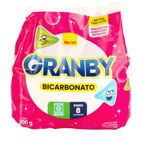 Jabón Polvo Granby BE Rosas 800G