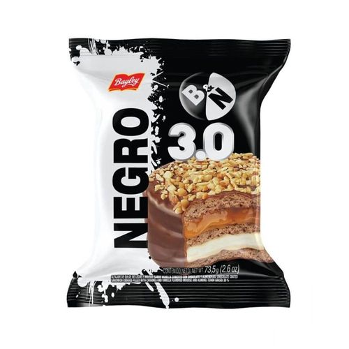 Alfajor Bagley B&N Negro Triple 74G