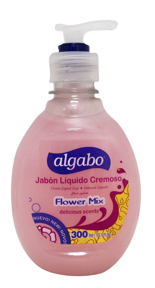 Jabón Líquido Algabo Vál Flower Mix 300ML