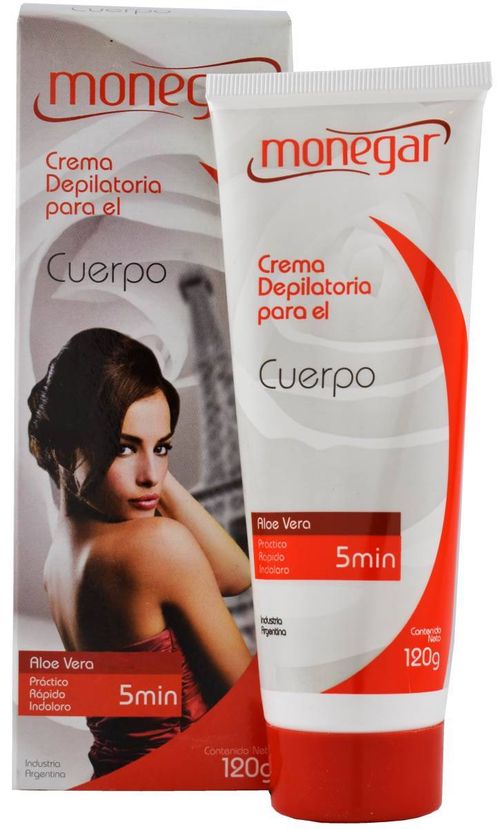 Crema Depilatoria Monegar Cuerpo Aloe Ver 120G