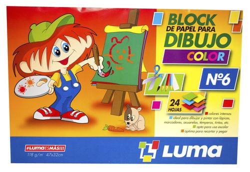 Block Dibujo Luma N 6 24 Hojas Color