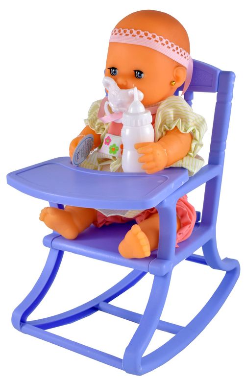 Mi Bebé Yoly Bell con Silla Mecedora 33CM